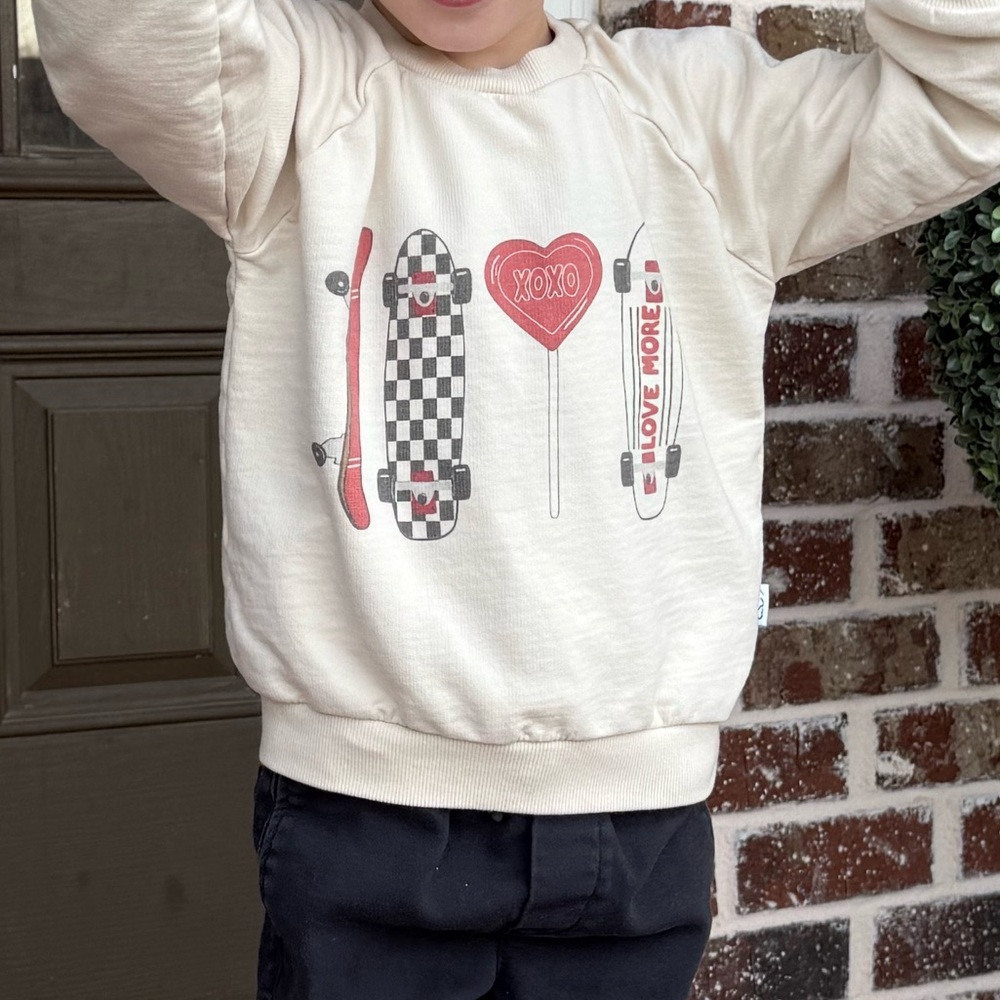 Etsy Valentines Day Skateboard Sweatshirt